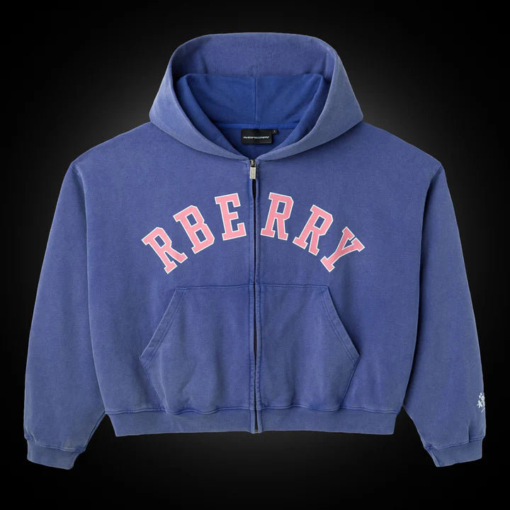 Vintage Gallery Hoodie – Raspberry Hills VIP Zip Up Oversized Fit