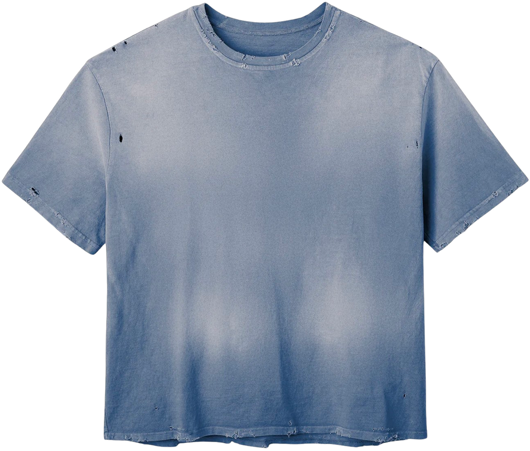 Raspberry Hills 'Distressed Blank' Blue Tee