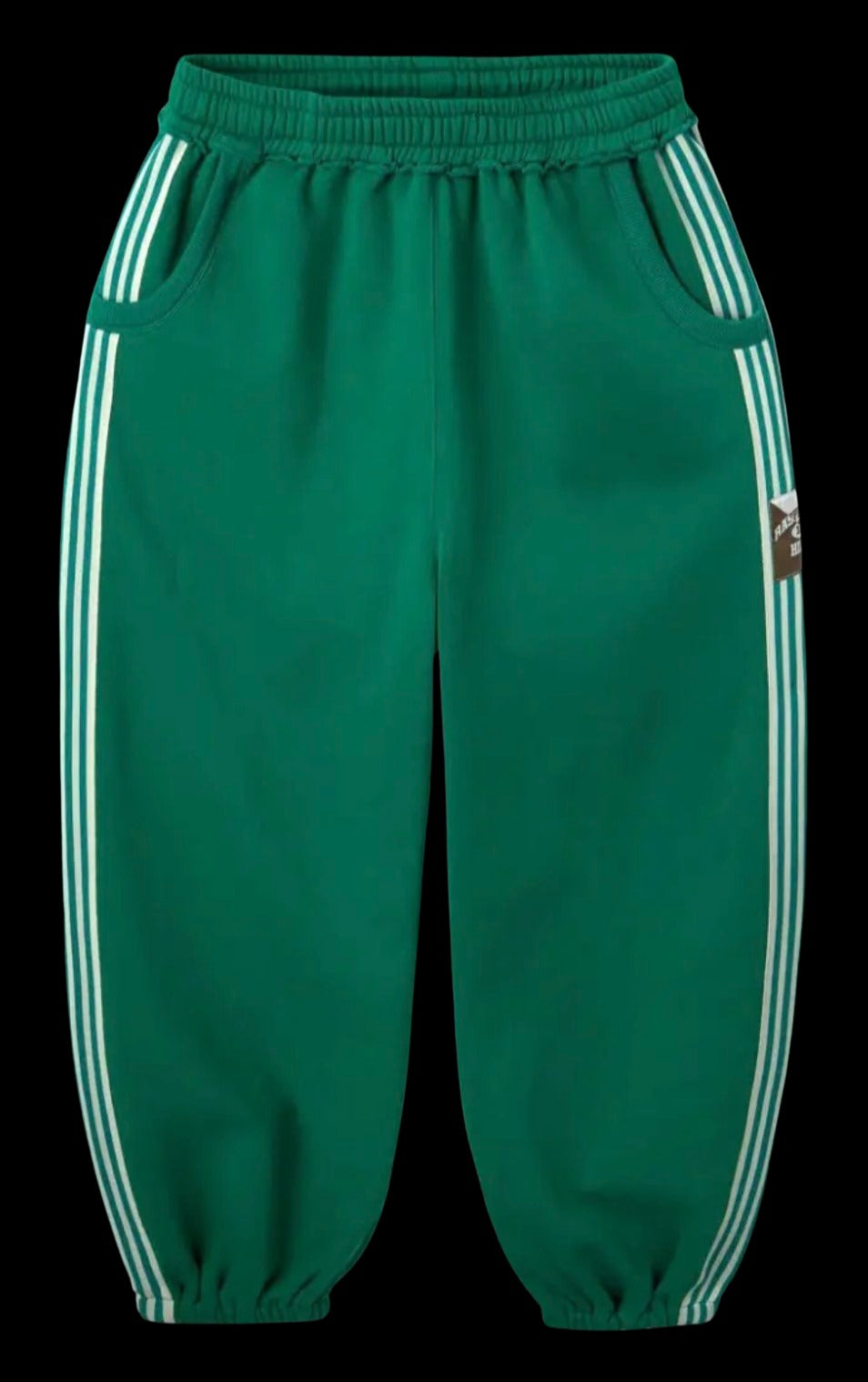 Raspberry Hills Green Lil Leon Scrunch Sweatpants – Gold Vintage Gallery Edition
