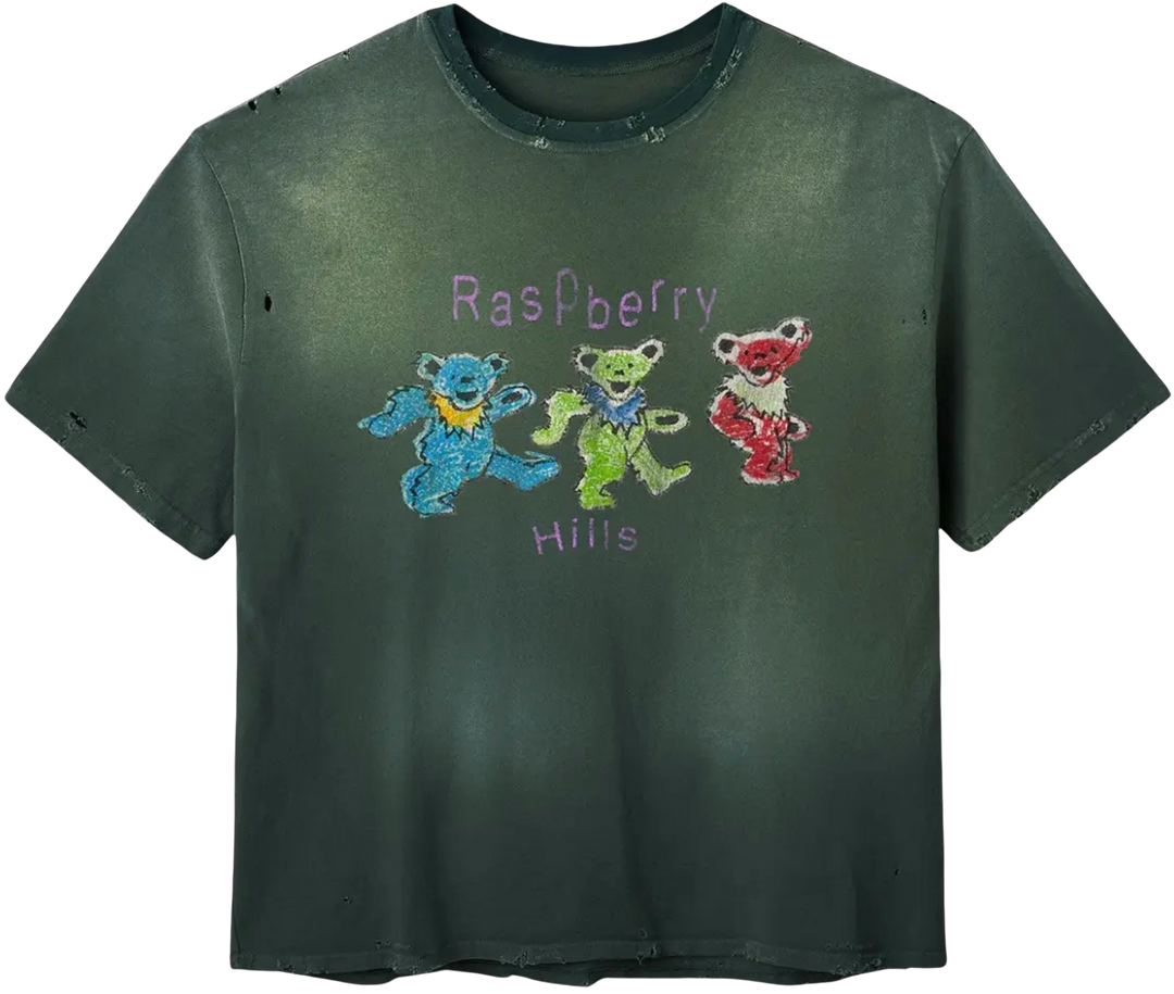 Raspberry Hills 'Grateful Berry' Green Tee