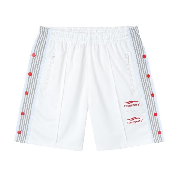 Raspberry Hills Summer Shorts – White Retro Inspired Street Fit