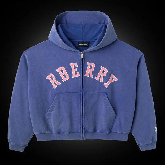 Vintage Gallery Hoodie – Raspberry Hills VIP Zip Up Oversized Fit