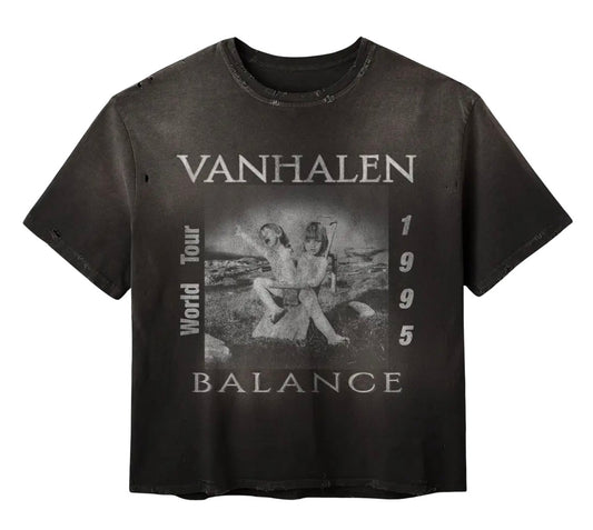 Van Halen Balance Tee – Vintage Gallery Raspberry Hills Black Edition