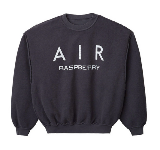 Air Raspberry Reverse Crewneck – Gold + Vintage Gallery Raspberry Hills Edition