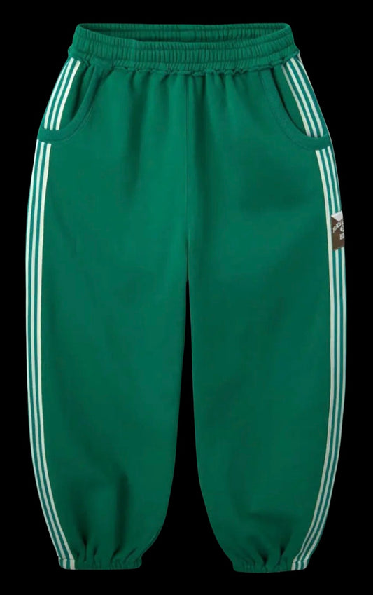 Raspberry Hills Green Lil Leon Scrunch Sweatpants – Gold Vintage Gallery Edition