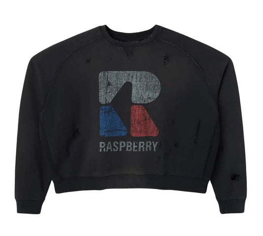 Retro Raf Berry Crewneck – Gold + Vintage Gallery Raspberry Hills Edition