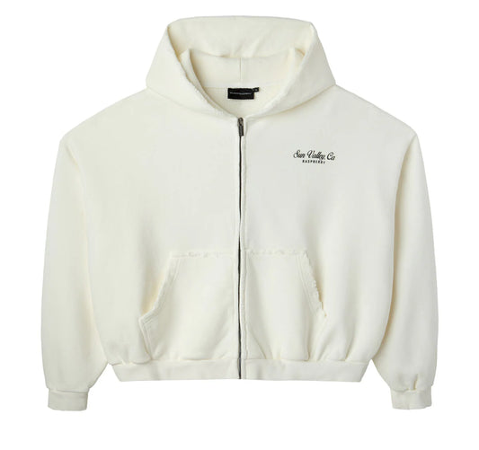 Sun Valley Zip Hoodie – Vintage Gallery Raspberry Hills Oversized Edition