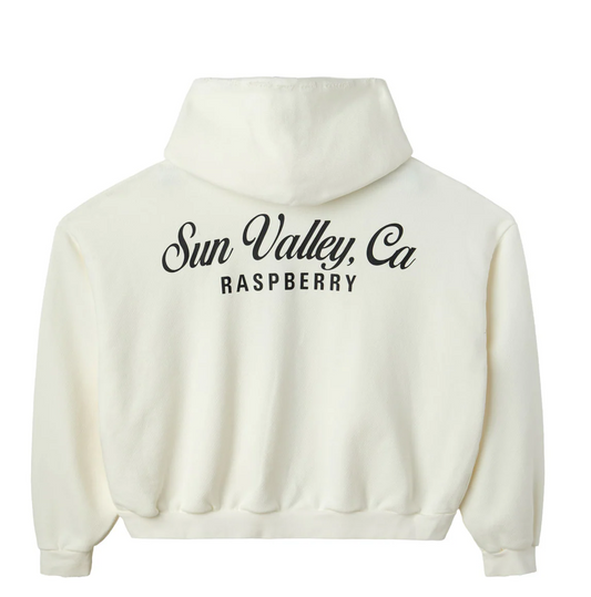 Sun Valley Zip Hoodie – Vintage Gallery Raspberry Hills Oversized Edition